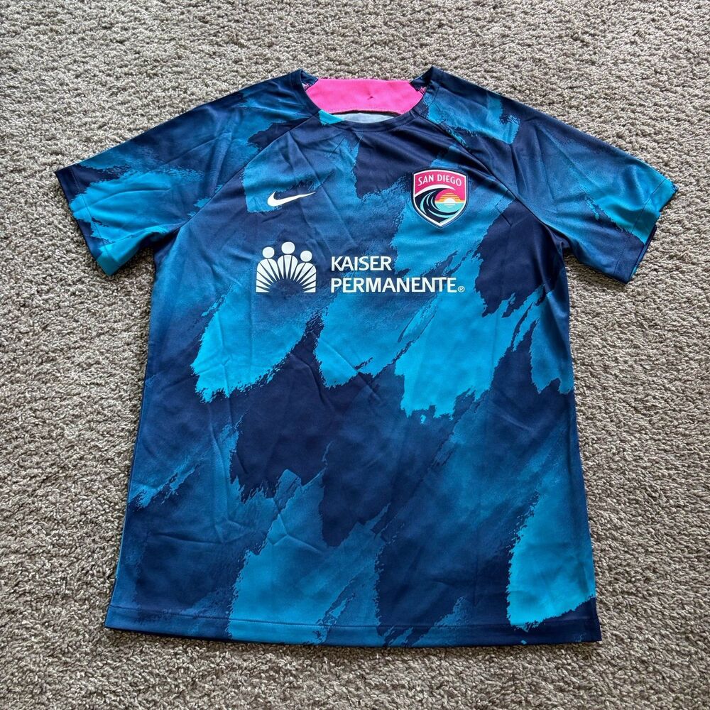 Nike San Diego Wave FC Soccer Stadium Edition Jersey Mens Size Large